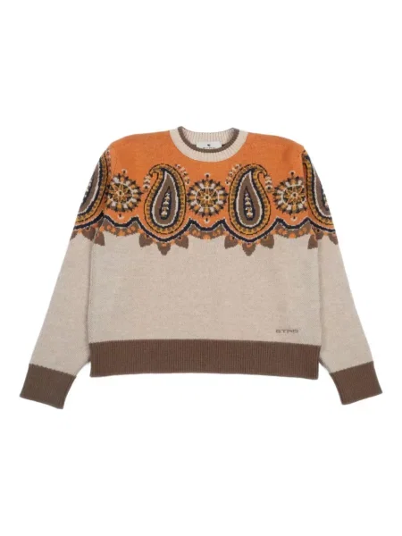 Sweter dziecięcy Etro brązowy