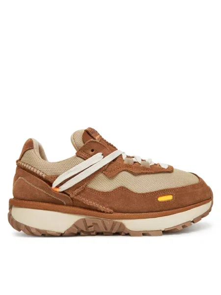 Shearling Niskie Sneakersy UGG brązowe