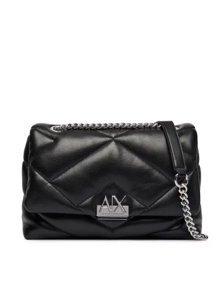 Armani Exchange kabelka dámska z imitácie kože čierna