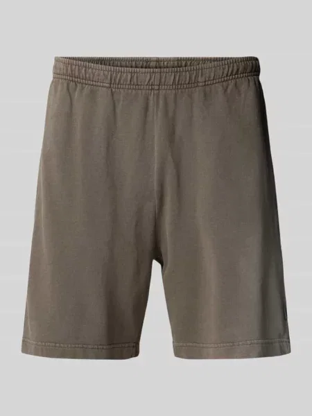 Szorty z dzianiny dresowej o kroju regular fit z detalem z logo Mazine