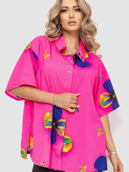 Блуза Ager бавовна/віскоза рожевий