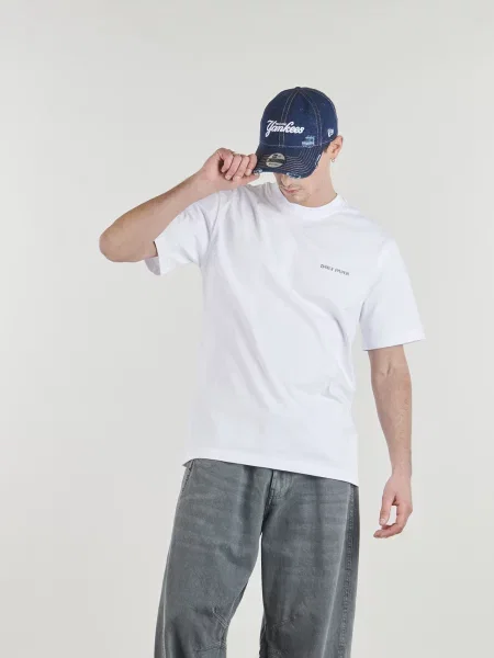 Tričko Daily Paper Snake Shield Ss Tee White XS bílé