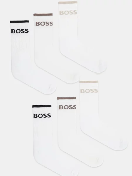 Чорапи BOSS 6 чифта 6P QS Stripe CC мъжки черно бяло