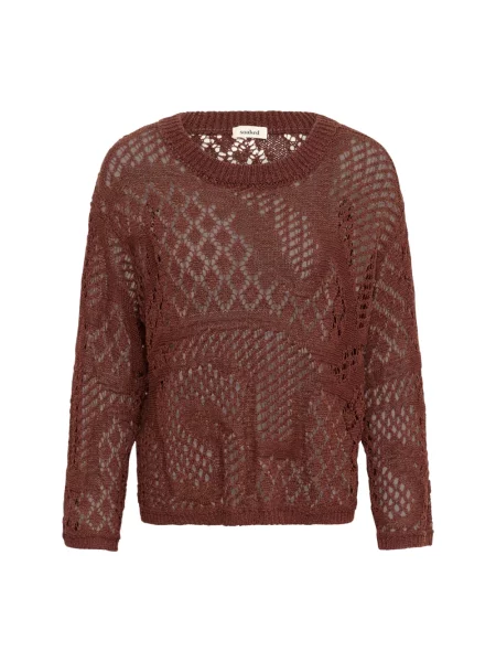 Dzianinowy sweter Soaked In Luxury brązowy