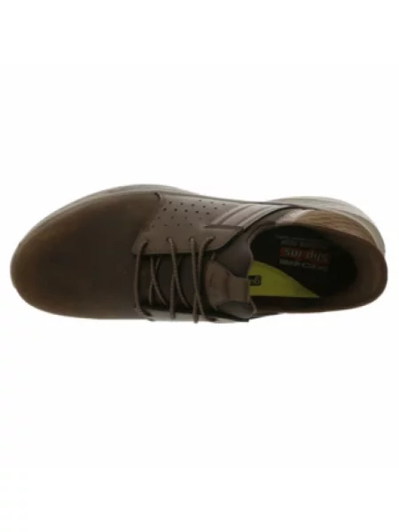 Sneakersy Skechers wsuwane brązowe
