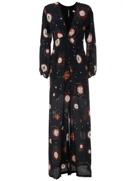 Długa sukienka maxi Isolda garniturowa czarna