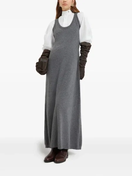 Rochie Brunello Cucinelli tricotate gri