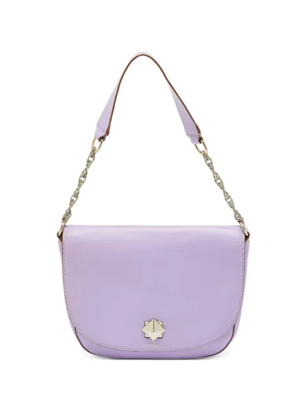 Кожено скейт & стрийт колие Kate Spade виолетово