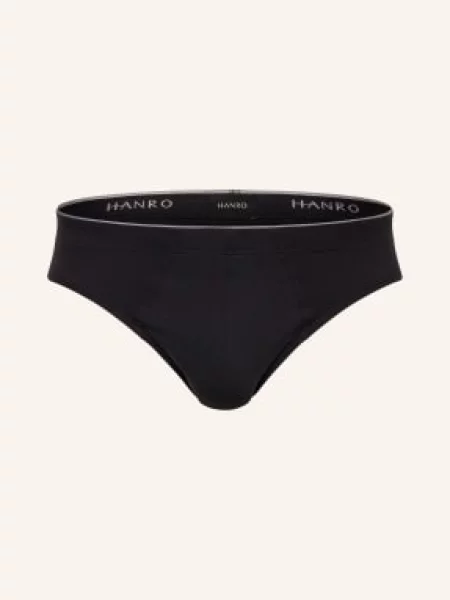 Hanro Slipy Cotton Superior schwarz czarne