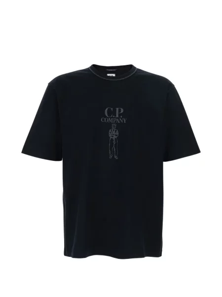 Tricou C.p. Company cu broderie negru