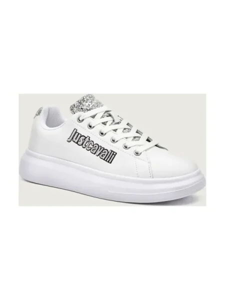 Just Cavalli sneakers din piele alb