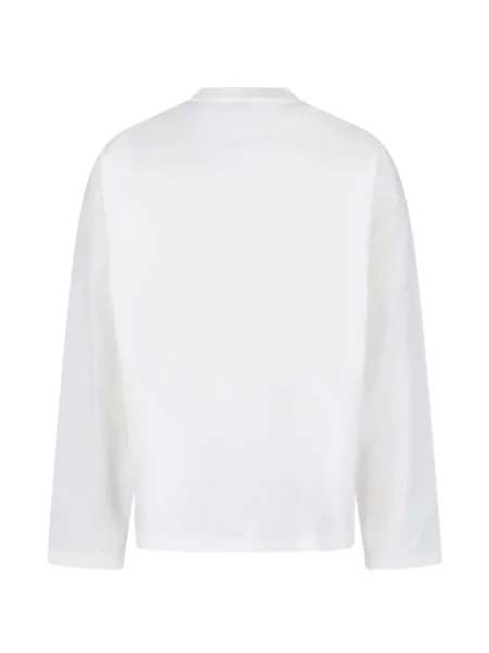 Lung tricou Jil Sander cu imagine alb