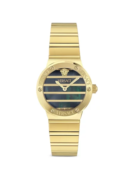 Ceas Versace cu perle verde