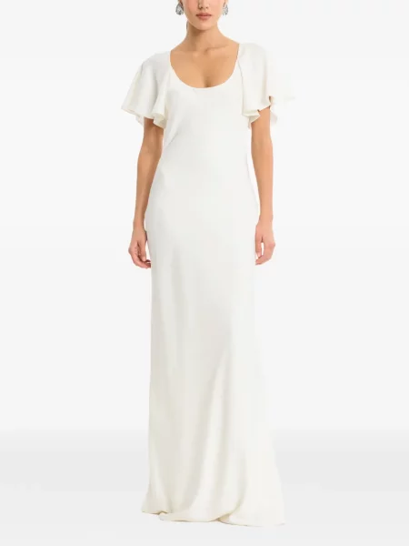 Lung rochie maxi Rotate Birger Christensen cu volane