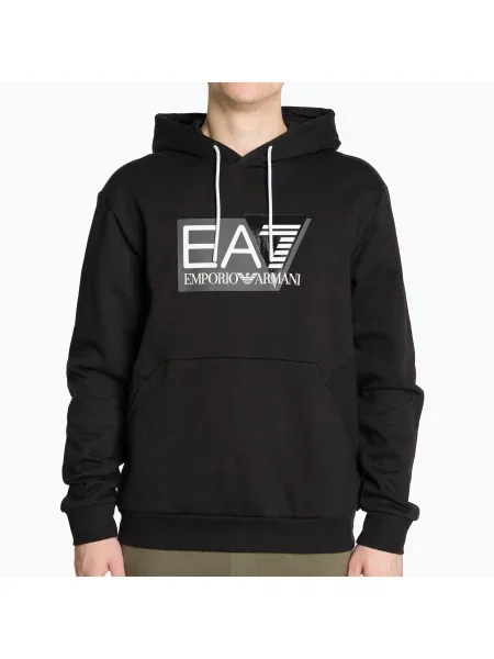 Мъжки суитшърт Emporio Armani Train Visibility Hoodie black черно