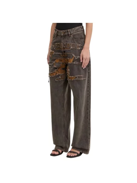 Y/Project jeansy EVERGREEN PARIS BEST PATCH JEANS szare
