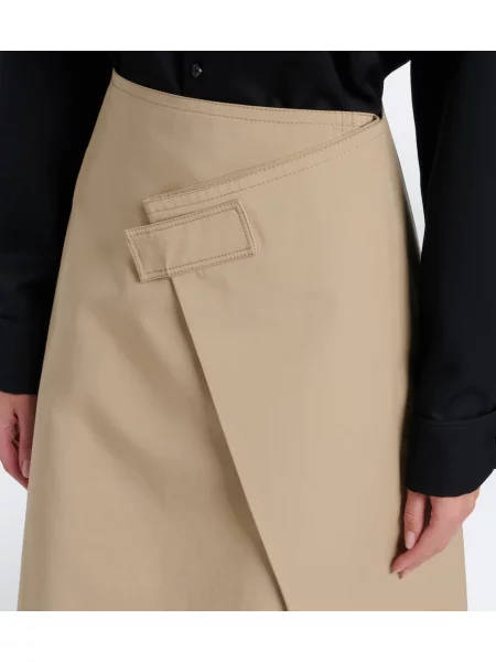 Midi krilo Bottega Veneta keper bež