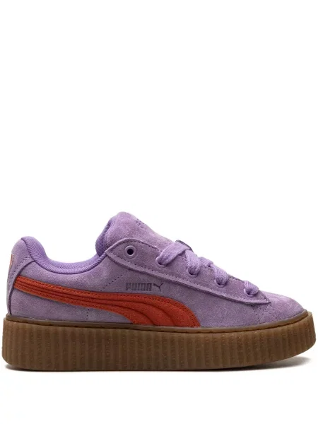 Sneakerși Puma Suede din piele de căprioară violet