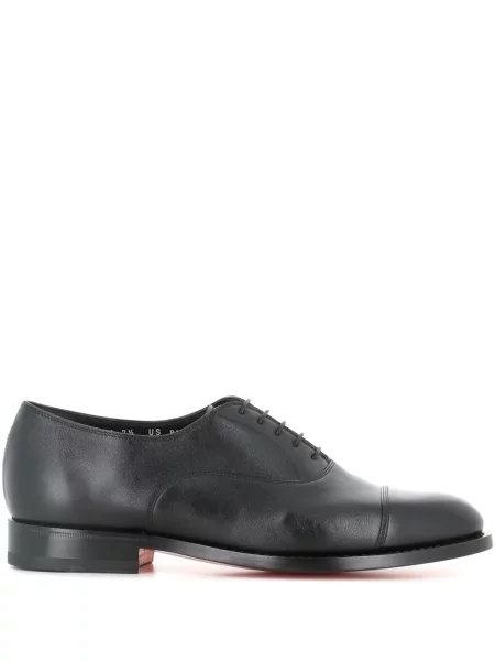 Oxford Santoni din piele negru