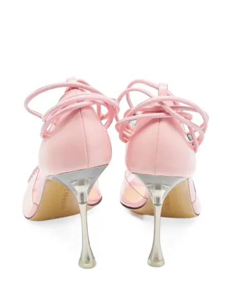 Pantofi cu toc Mach & Mach cu funde plic roz
