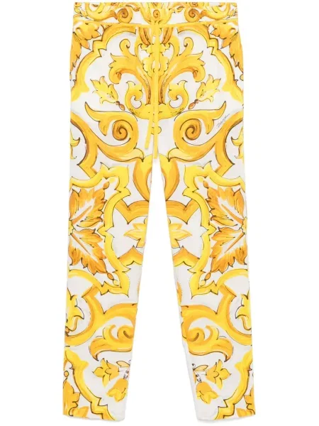 Pantaloni Dolce & Gabbana cu imagine galben