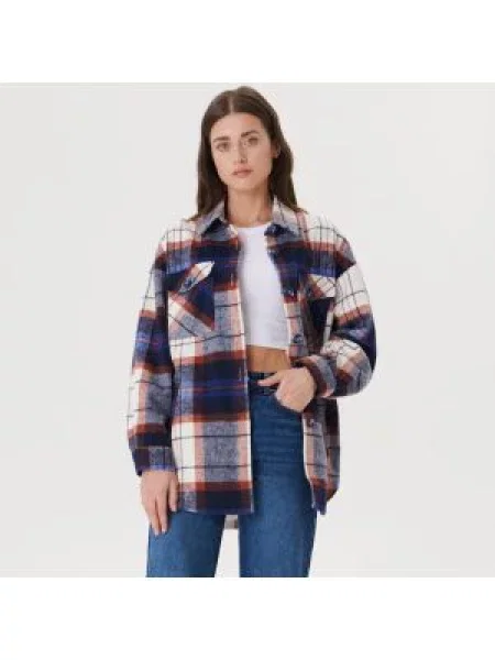 Kostkovaná bunda Sinsay