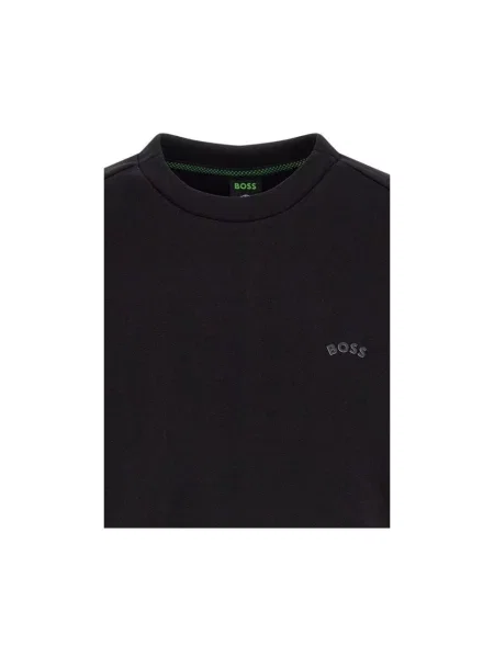 Sweter Hugo Boss klasyczny z dekoltem w kształcie litery U czarny