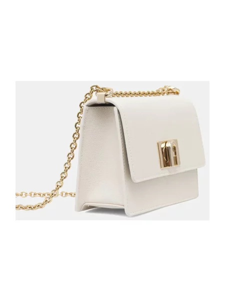 Torebka crossbody Furla skórzana beżowa