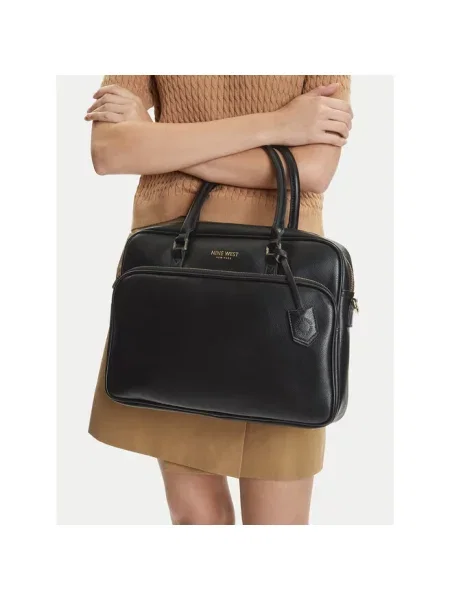 Torba na laptopa Nine West czarna