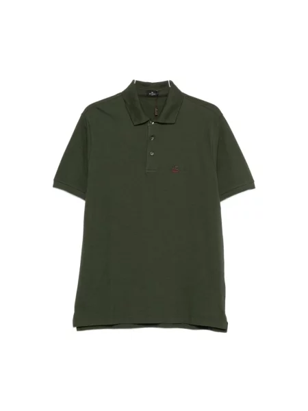 Koszulka polo Etro z logo zielona