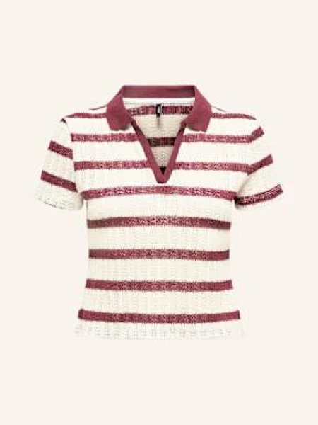 Only Dzianinowa Koszulka weiss biała