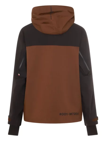 Geacă Moncler Grenoble cu glugă maro