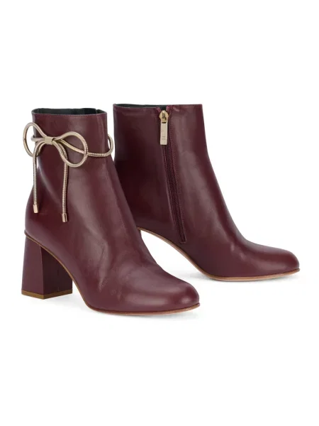 Botki Red Valentino skórzane czerwone