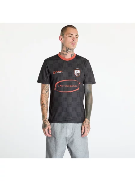 Tričko Karl Kani OG Sport Star Check Trikot Black/ Red L bílé