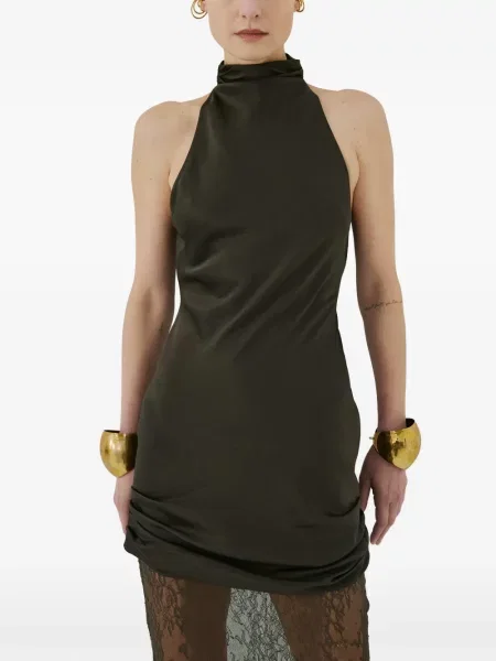 Rochie maxi De La Vali din dantelă negru