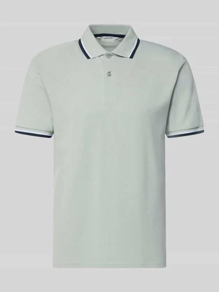 Koszulka polo o kroju slim fit z Mieszanka bawełny ekologicznej Model SLIM ATLAS SPORT' Selected Homme