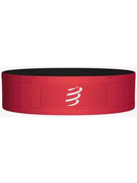 Pasek Compressport Free czerwony jaskrawy M-L czarny