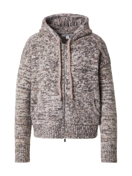 TOPSHOP Kardigán HAILEY tmavošedá biela