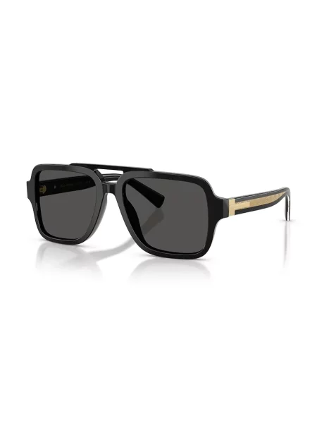 Dolce & Gabbana ochelari de soare aviator pentru bărbați negru
