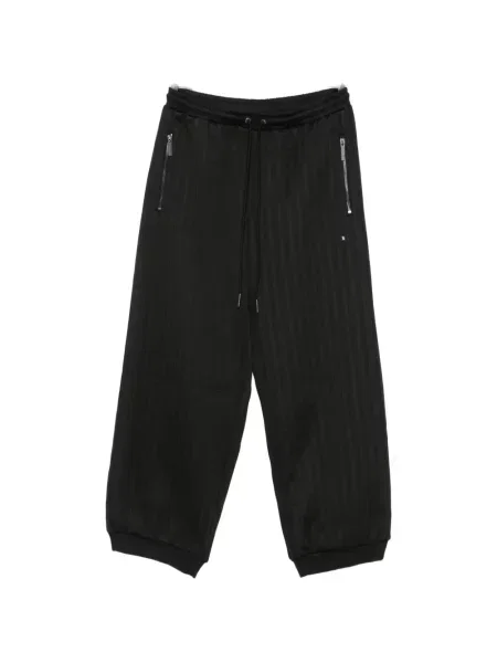 Pantaloni Madfrenzy cu dungi negru
