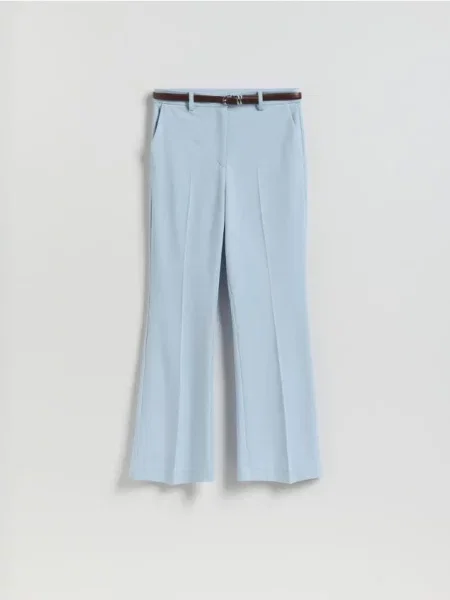 Reserved Pantaloni flare cu albastru-deschis albastru
