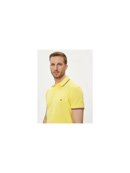 Tommy Hilfiger Pólóing Slim Fit sárga