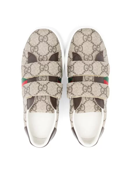 Dětské tenisky Gucci Ace hnědé