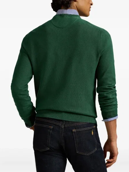 Ριγέ polo Polo Ralph Lauren με κουκούλα με αυτόγραφο λευκό