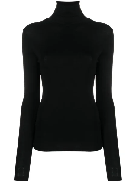 Top Róhe de lână negru