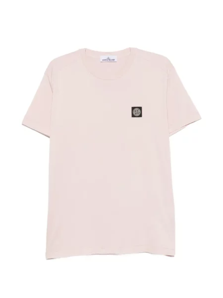 Póló Stone Island strasszokkal rózsaszín