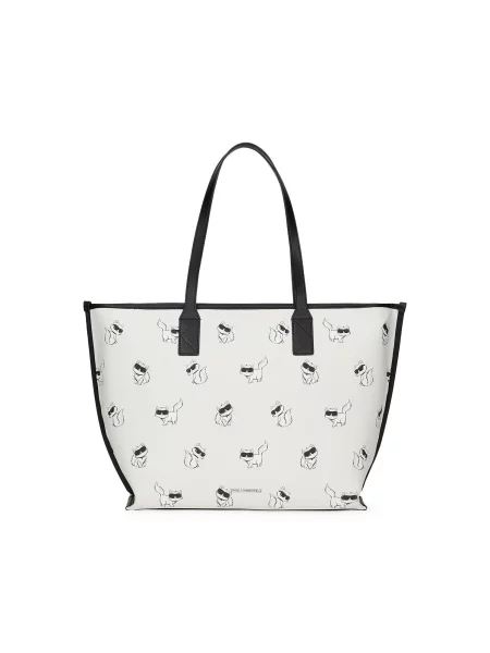 Karl Lagerfeld geantă shopper pentru femei IKON alb