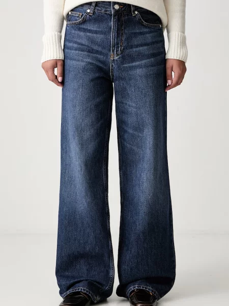 Joop! blugi wide leg pentru femei albastru