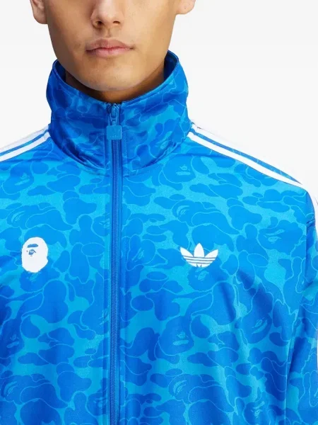 Sneakerși Adidas Predator cu broderie cu dungi din piele de căprioară albastru