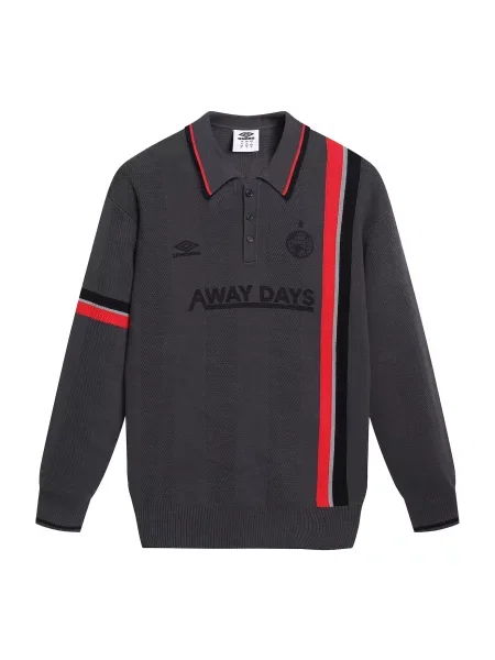 UMBRO Pulovere sport gri grafit / roșu negru